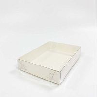 Коробка для печенья, пряников и шоколадной плитки 140*110*30мм, белая