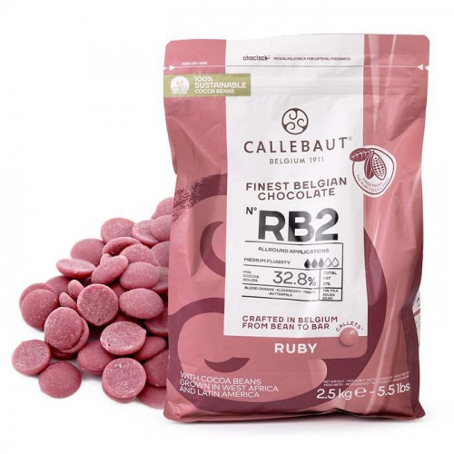 Шоколад Каллебаут Callebaut рубиновый RUBY 32,8%, 1кг Шоколад Каллебаут Callebaut рубиновый RUBY 32,8%, 1кг